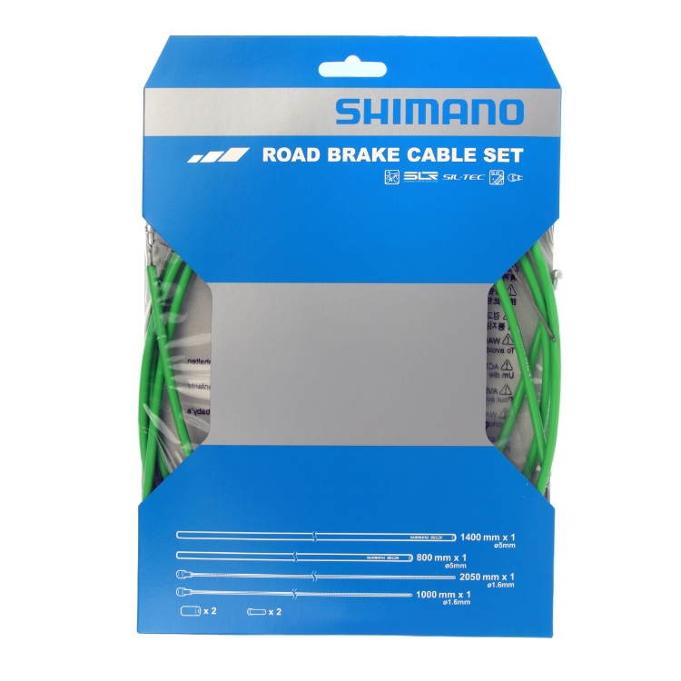 Shimano Bremszugset Road SIL-TEC SP41 grün Blister