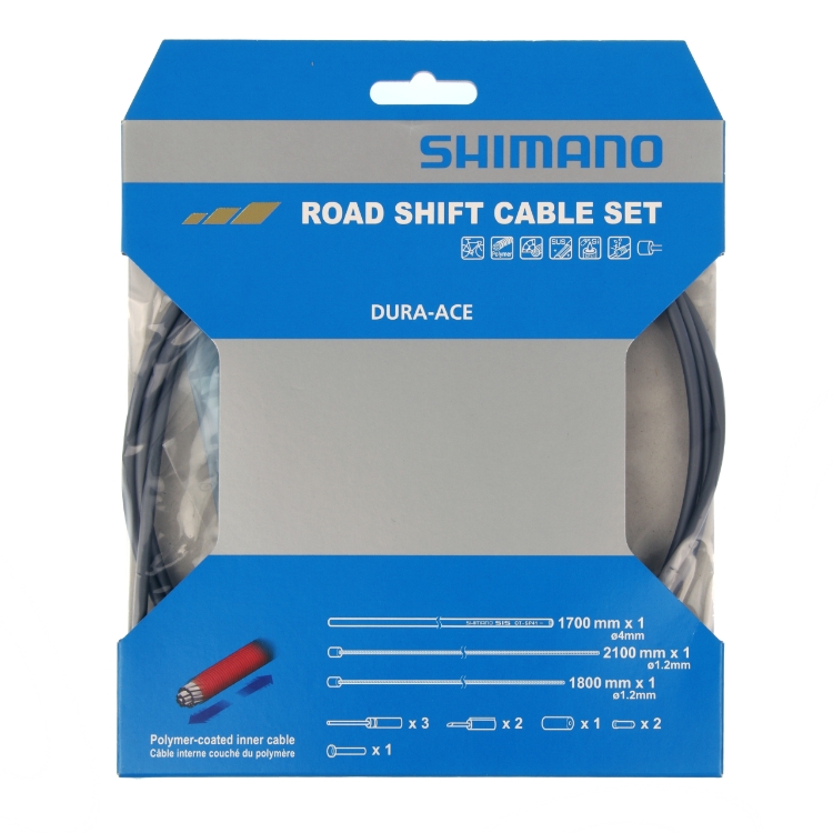Shimano Schaltzugset Road Polymer grau Blister