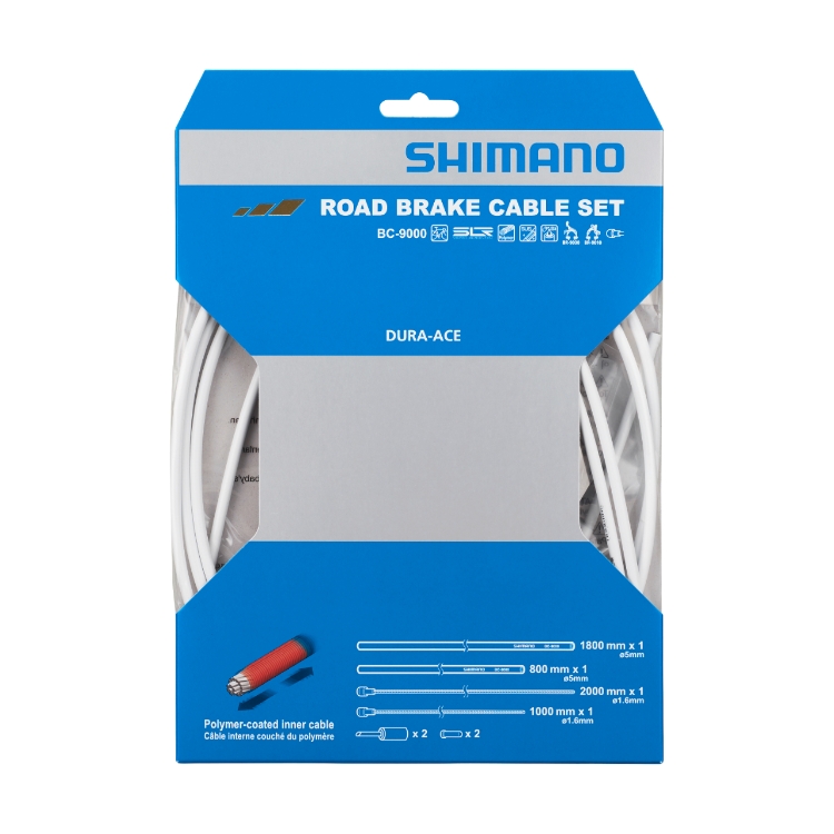 Shimano Bremszugset Road BC-9000 Polymer weiss Blister