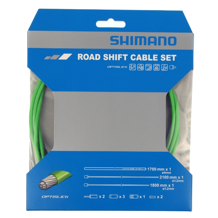 Shimano Schaltzugset Road Optislik grün Blister
